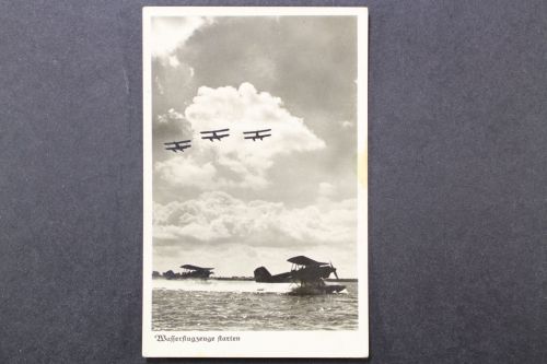 Wasserflugzeuge starten, Feldpostkarte 1944