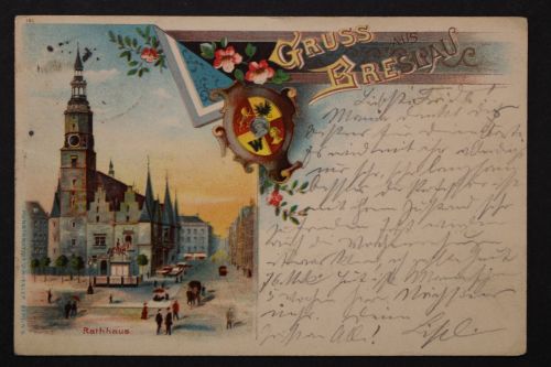 Breslau, Rathaus, Wappen oben im Rand