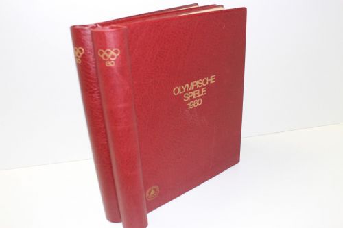 KABE, 2 rote Klemmbinder mit Aufdruck "Olympische Spiele 1988"