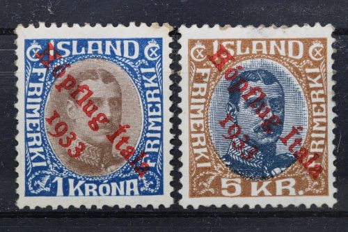 Island, MiNr. 172 + 173, Neugummi