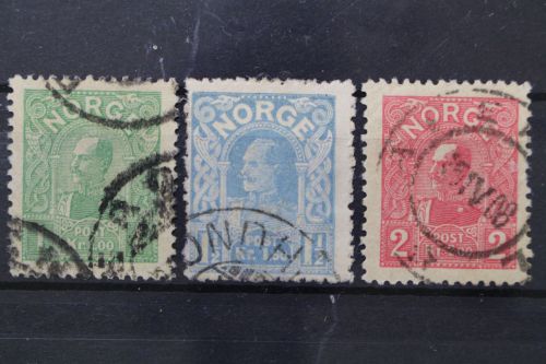 Norwegen, MiNr. 67-69, gestempelt