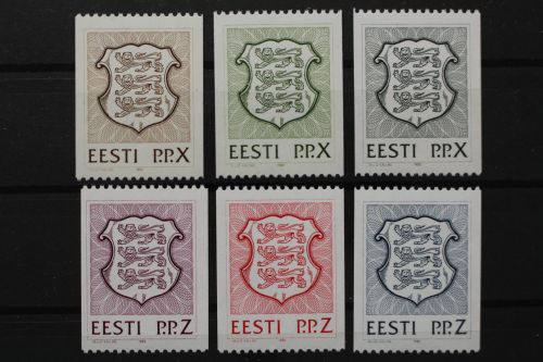 Estland, MiNr. 186,187,192,193,194,197, postfrisch