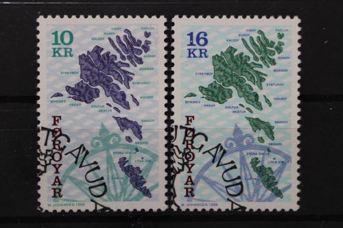 Färöer, MiNr. 303-304, gestempelt