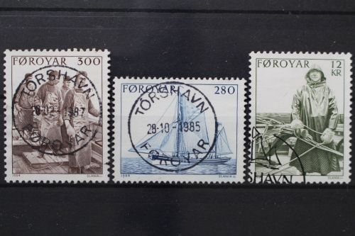 Färöer, MiNr. 103-105, gestempelt