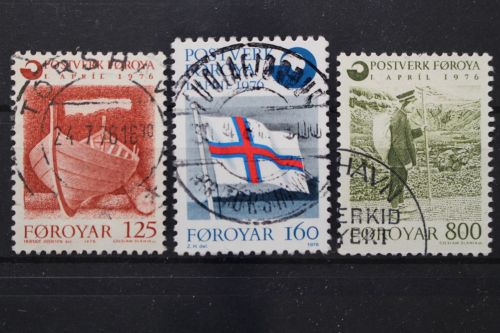 Färöer, MiNr. 21-23, gestempelt