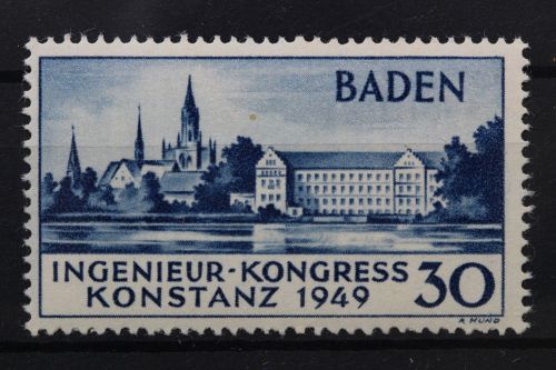 Fz. Baden, MiNr. 46 Type II, postfrisch, Altsignatur