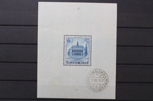 Belgien, MiNr. Block 5, Stempel im Rand, postfrisch