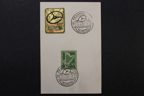 Berlin, MiNr. 72 auf Sonderkarte, gestempelt