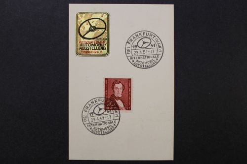 Berlin, MiNr. 74 auf Sonderkarte, gestempelt