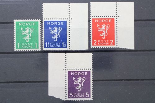 Norwegen, MiNr. 207-210, postfrisch
