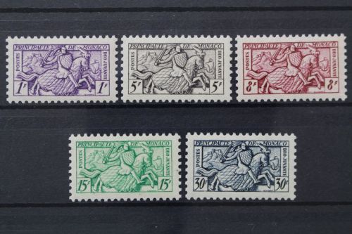 Monaco, MiNr. 443-447, Falz