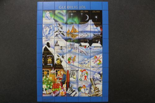 Färöer, JOL 1991 Weihnachtsvignetten