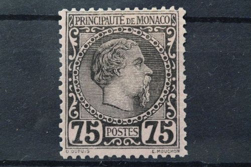 Monaco, MiNr. 8, Falz