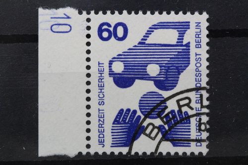 Berlin, MiNr. 409 A linker Rand mit DZ 10, gestempelt