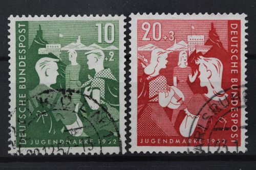 Deutschland (BRD), MiNr. 153-154, gestempelt, BPP Signatur