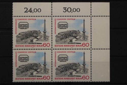 Berlin, MiNr. 591 Viererblock Ecke rechts oben, postfrisch