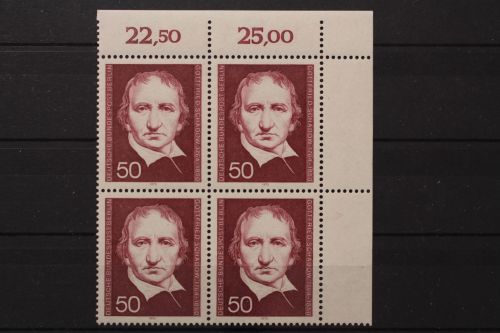 Berlin, MiNr. 482 Viererblock Ecke rechts oben, postfrisch