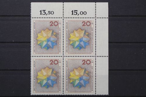 Berlin, MiNr. 463 Viererblock Ecke rechts oben, postfrisch