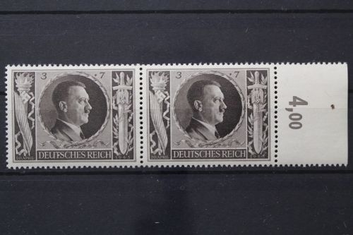 Deutsches Reich, MiNr. 844 PF I waagerechtes Paar, postfrisch