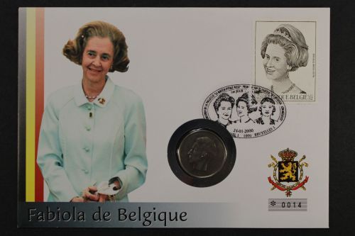 Belgien, Fabiola, 2000, Numisbrief