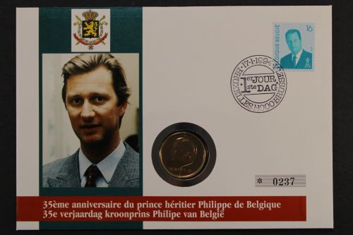 Belgien, Philippe, 1994, Numisbrief