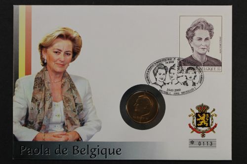 Belgien, Paola, 2000, Numisbrief