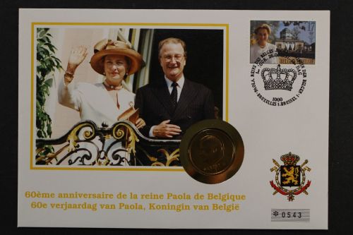 Belgien, Paola, 1997, Numisbrief