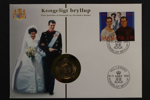 Dänemark, Köngliche Hochzeit, 1995, Numisbrief