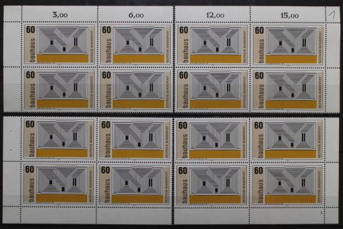 Deutschland, MiNr. 1165, Viererblock alle 4 Ecken, FN 1, postfrisch