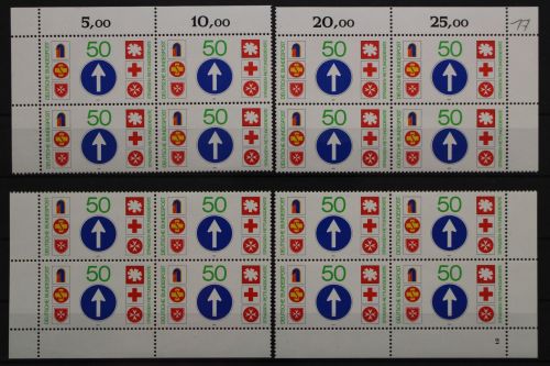 Deutschland (BRD), MiNr. 1004 Viererblock alle 4 Ecken FN 2, postfrisch