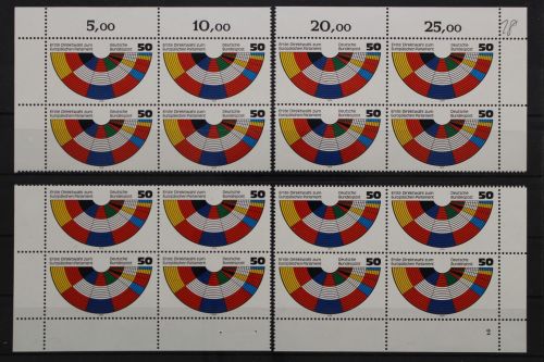 Deutschland (BRD), MiNr. 1002 Viererblock alle 4 Ecken FN 2, postfrisch
