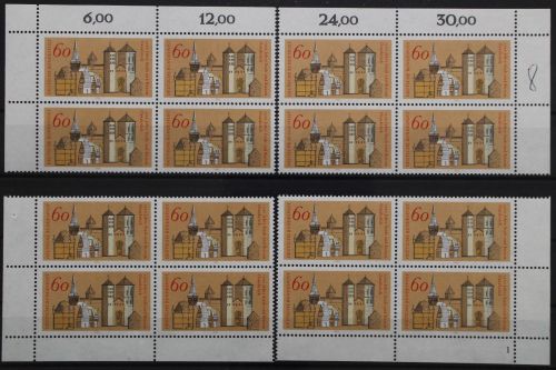 Deutschland (BRD), MiNr. 1035 Viererblock alle 4 Ecken FN 1, postfrisch