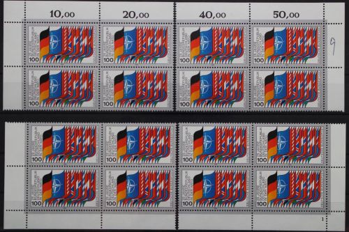 Deutschland (BRD), MiNr. 1034 Viererblock alle 4 Ecken FN 1, postfrisch
