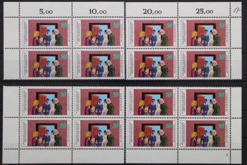 Deutschland (BRD), MiNr. 1086 Viererblock alle 4 Ecken FN 1, postfrisch