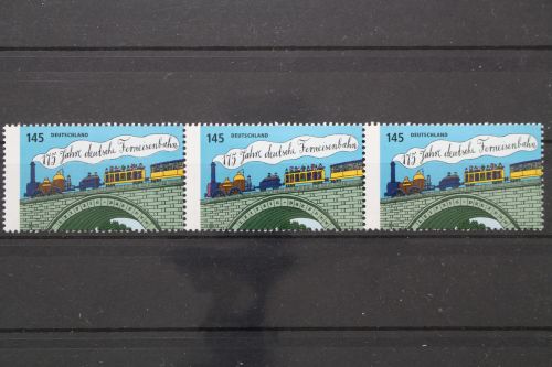 Deutschland (BRD), MiNr. 3070 PF II, 3er Streifen, postfrisch