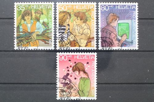 Schweiz, MiNr. 1405-1408, gestempelt