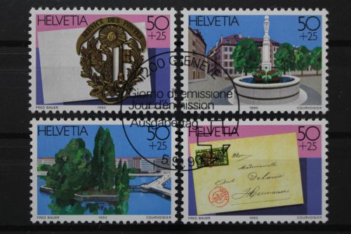 Schweiz, MiNr. 1427-1430, gestempelt