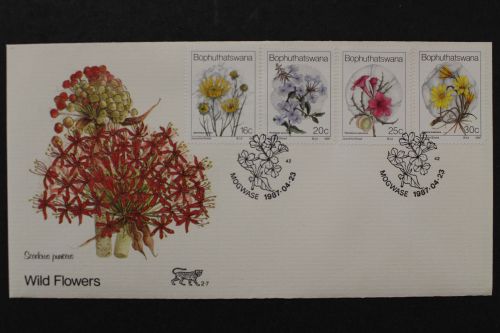 Bophuthatswana, MiNr. 186-189, FDC