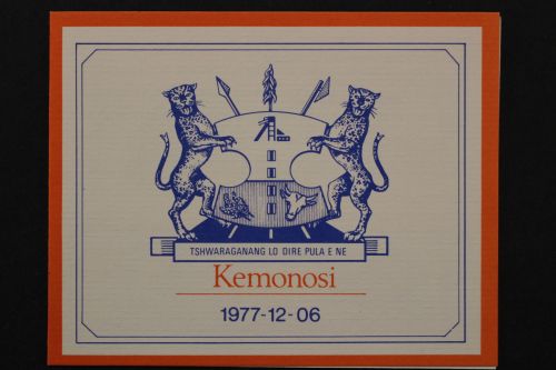 Bophuthatswana, MiNr. 18-21 Faltblatt, ESST