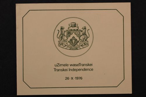 Transkei, MiNr. 18-21 Klappkarte, ESST