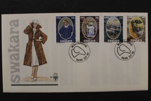 Südwestafrika, MiNr. 592-595, FDC