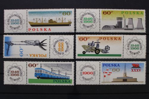 Polen, MiNr. 1674-1679 ZF, postfrisch
