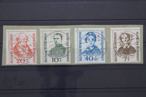 Deutschland (BRD), MiNr. 222-225, zentrisch Berlin, Briefstück