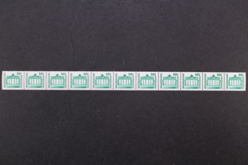 DDR, MiNr. 3346 R, 11er Streifen, ZN 765, 0770, 775