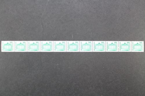 DDR, MiNr. 3346 R, 11er Streifen, ZN 825, 0830, 835