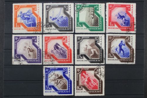 Sowjetunion, MiNr. 513-522, gestempelt