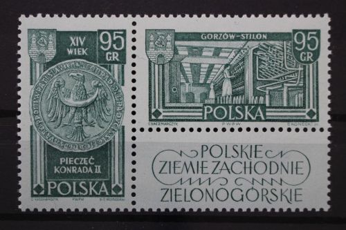 Polen, MiNr. 1301-1302 Paar mit ZF, postfrisch