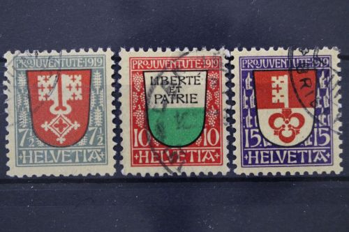 Schweiz, MiNr. 149-151, gestempelt