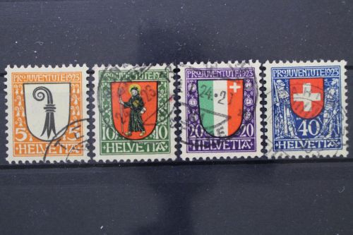Schweiz, MiNr. 185-188, gestempelt