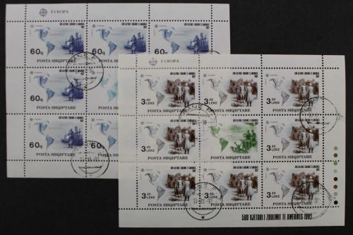 Albanien, MiNr. 2510-2511 Kleinbögen, gestempelt